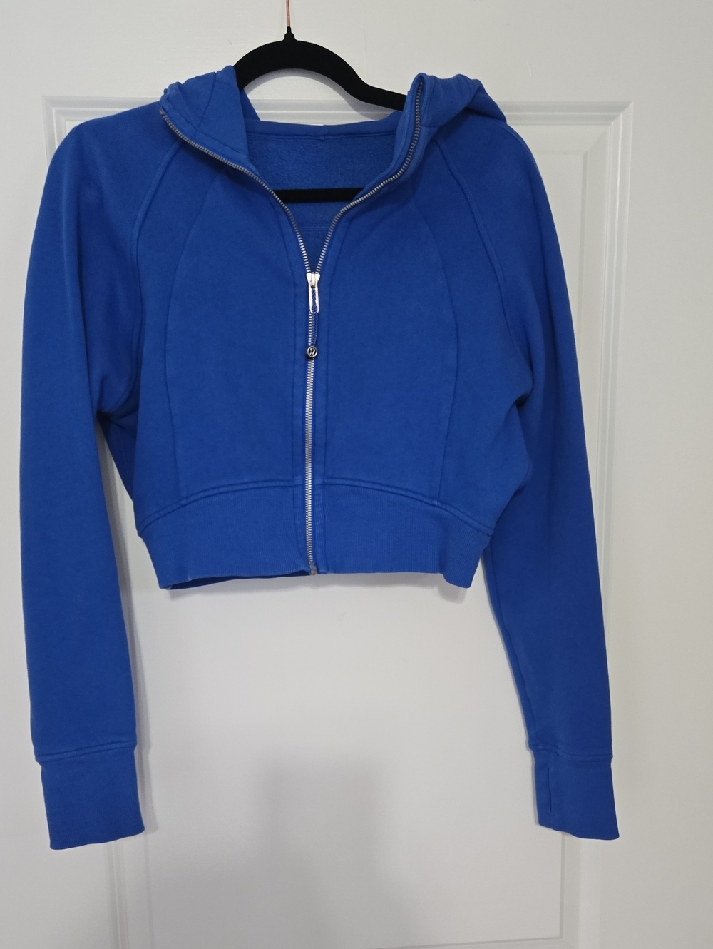 lululemon athletica Royal Blue Cropped Zip-Up Hoodie
